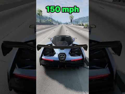 😱 McLaren Senna vs Pothole 😱😱 BeamNg Drive #shorts #beamngdrive