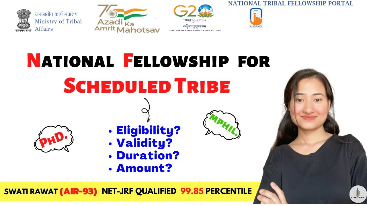 NFST 2022 || National Fellowship for Scheduled Tribes || M.phil/PhD.