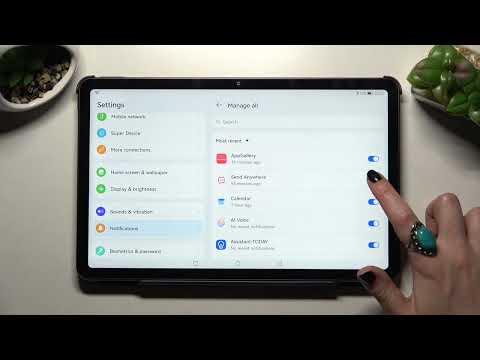 HUWAEI Matepad 10.4 2022 - How To Turn On & Off App Notifications