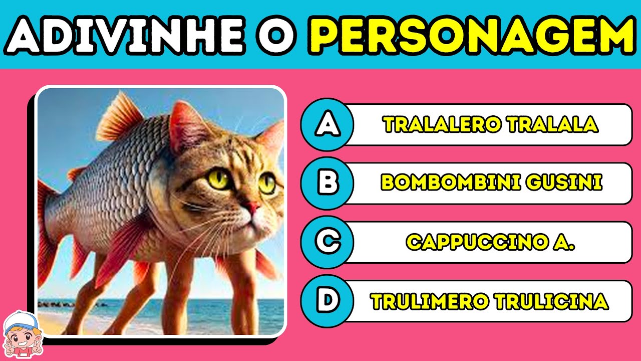 Adivinhe os NOMES dos ITALIAN BRAINROT |🦈 Tralalelo Tralala, 🐊 Bombardino Crocodilo #italianbrainrot