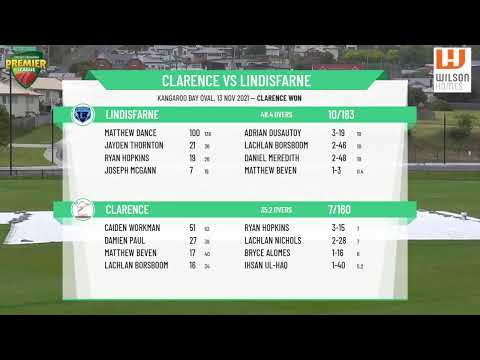 Wilson Homes CTPL - Men's 2nd Grade - Round 4 - Clarence v Lindisfarne