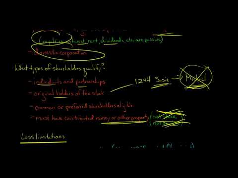 Section 1244 Stock U S Corporate Tax