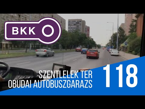 BKK 118 (Szentlélek tér - Óbudai autobuszgarázs) Budapest | SKIBUS