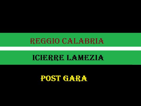 Reggio Calabria C5-Icierre Lamezia 0-2 Post Gara