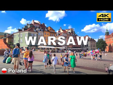 Warsaw - 4K Walking Tour | Old Town of Warsaw | Poland🇵🇱 Aug 2024 [4K HDR]
