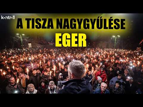 Egerben mondott beszédet a Tisza Párt elnöke