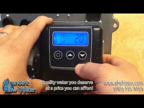 Fleck SXT Softener Valve Basic Programming