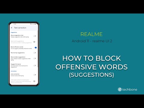 How to Block Offensive Words - realme [Android 11 - realme UI 2]