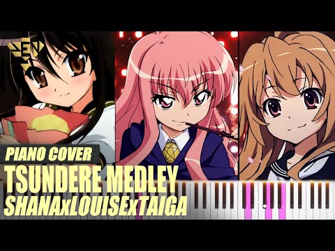 Tsundere Piano Medley | Toradora x Familiar of Zero x Shakugan no Shana Openings