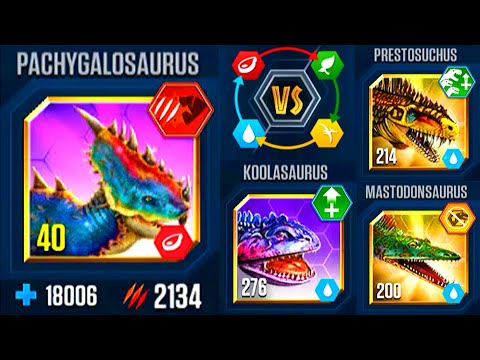 AMPHIBIOUS ASSAULT PACHYGALOSAURUS DEFEAT ALL OPPONENTS MODS BATTLE | JURASSIC WORLD THE GAME