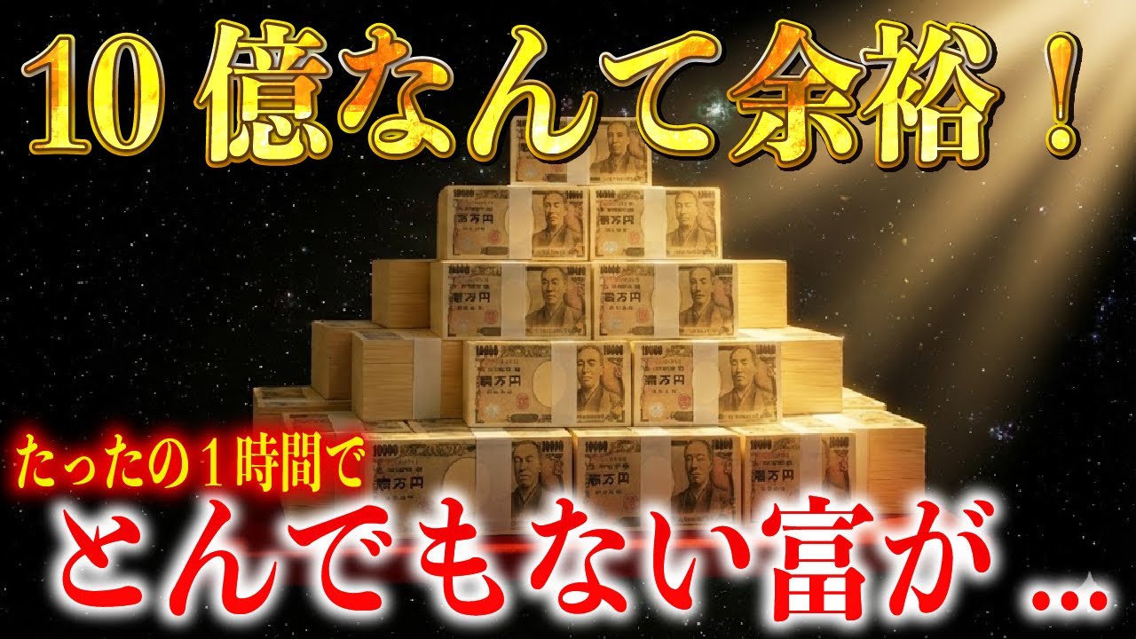 【たった1時間】貧困70代が10億円を引き寄せた『ある場所の掃除』。宇宙銀行の扉が開く瞬間。」
