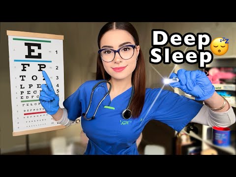 ASMR Full Body Medical Exam for Sleep 👩‍⚕️ Cranial Nerve & Eye Exam