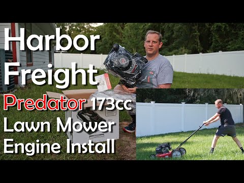 Installing a Harbor Freight (69731) Predator 173cc Vertical Shaft Motor on an 2011 MTD Lawn Mower