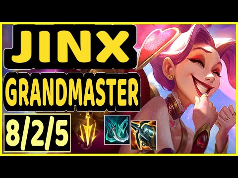 JINX - 8/2/5 KDA GAMEPLAY - BR Ranked GRANDMASTER