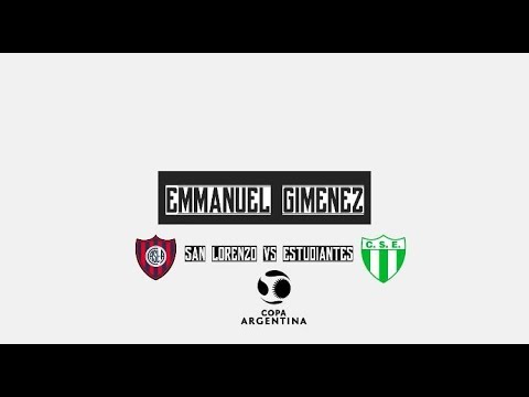 Emmanuel Gimenez - Copa Argentina 2019, Estudiantes (SL) vs San Lorenzo