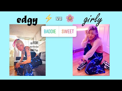 edgy vs girly style swap TRY ON & PHOTOSHOOT (pt3)