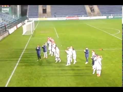 fanoušci a hráči MFK Frýdek - Místek