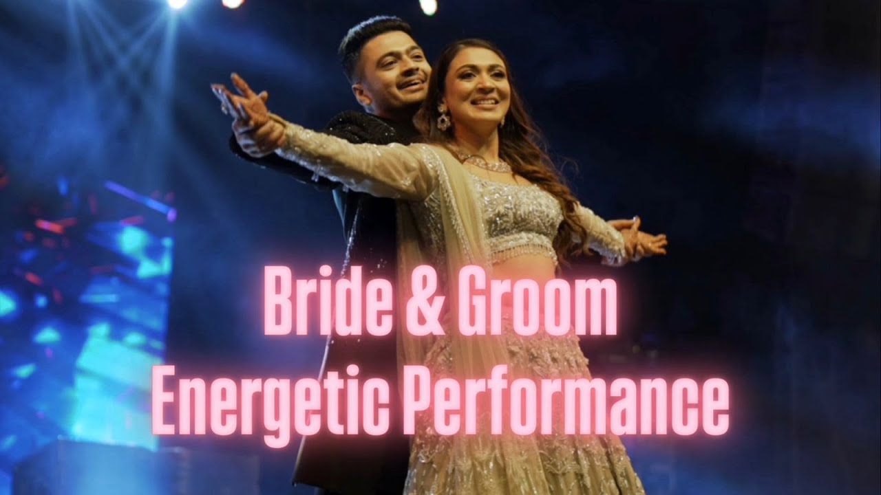 Bride & Groom’s Dhamakedaar Sangeet Dance | PowerPacked Performance | Couple Dance | Manthan & Mahek