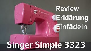 SINGER Simple 3223 Review, Erklärung einfädeln