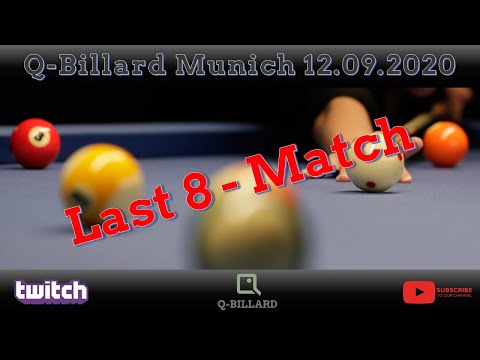 Viertelfinale | Ramazan Akdak vs Roman Hybler - Q-Billard Munich 64er DKO 12.09.2020