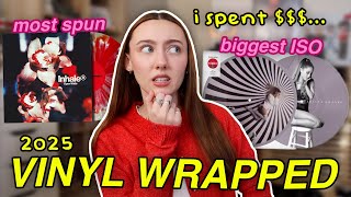 MY VINYL WRAPPED 2025! (total collected, most spun, fav pressings + MORE)