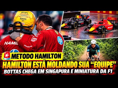 HAMILTON MONTANDO SUA "EQUIPE" NA FERRARI | BOTTAS CHEGA EM SINGAPURA E MINIATURA DA F1 NO MEQUI