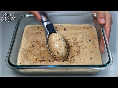 No Churn Coffee Chocolate Chip Ice Cream