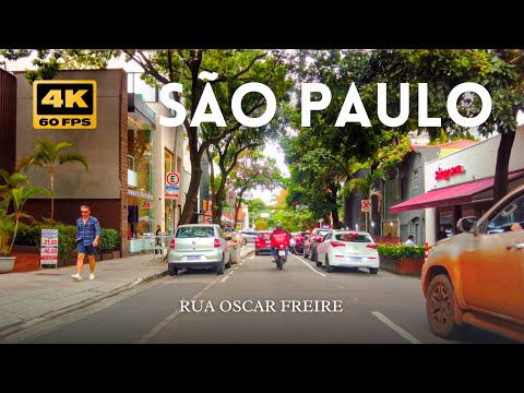 Passando pela Rua Oscar Freire, Cerqueira César, São Paulo 4K