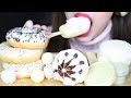 ASMR CORNETTO KING CONE WHITE CHOCOLATE CANDY MAGNUM DONUTS Eating Sounds No Talking