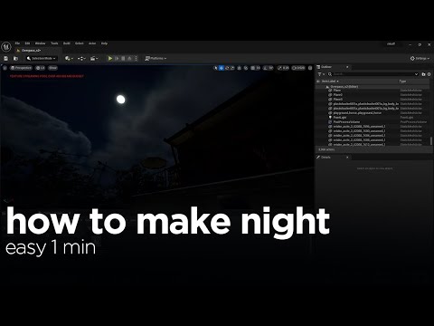How to make night in Unreal Engine 5 - UE 5 Full guide