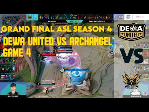 DEWA UNITED  VS ARCHANGEL (GAME 4) | GRAND FINAL ASL 2021 SEASON 4 | GARENA AOV (ARENA OF VALOR)