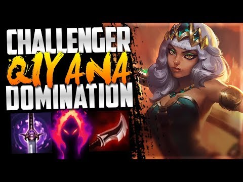 Dark Harvest Qiyana smurfing in NA Challenger!