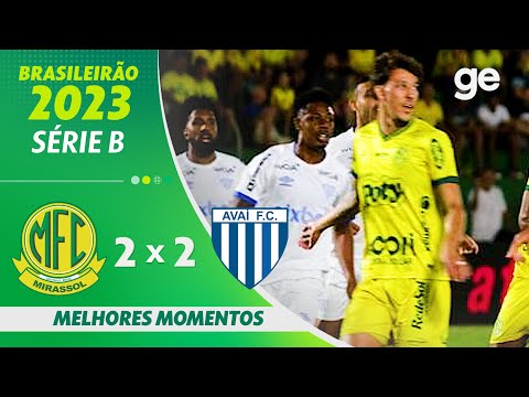Gols e lances de Mirassol x Avaí
