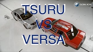 Prueba de Impacto Nissan Tsuru vs Versa