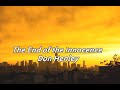 The End Of The Innocence / Don Henly  (Pops&Rock 和訳)