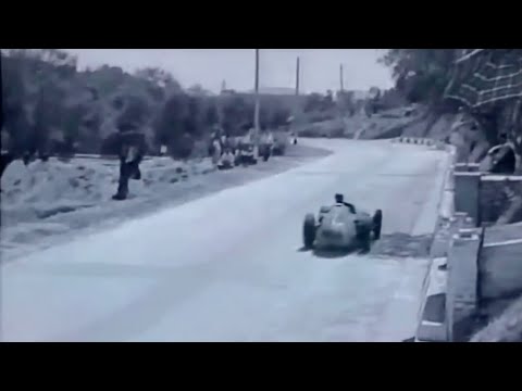F1 1957 Pescara [60fps] Stirling Moss wins at the longest ever F1 circuit