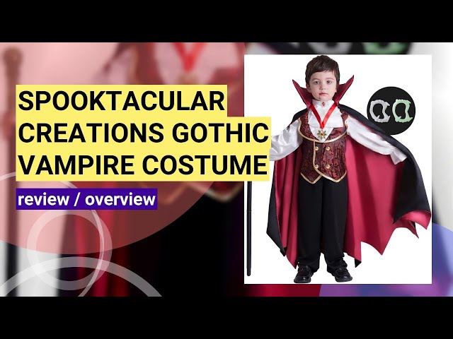 Vídeo relacionado con Spooktacular Creations Renacimiento Medieval vampiro espantoso lujo disfraz de Halloween para hombres juego de rol pecados Cosplay (rojo, XX-Large)