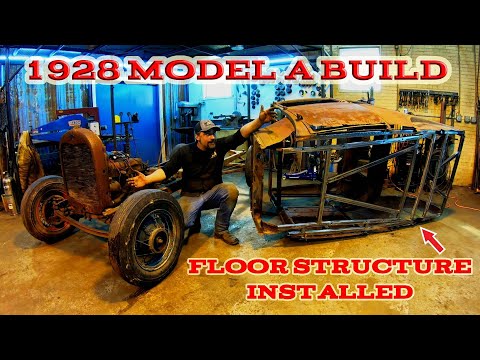 28' Model A Coupe Build Part 2- Stripping The Body- Framing out the floors