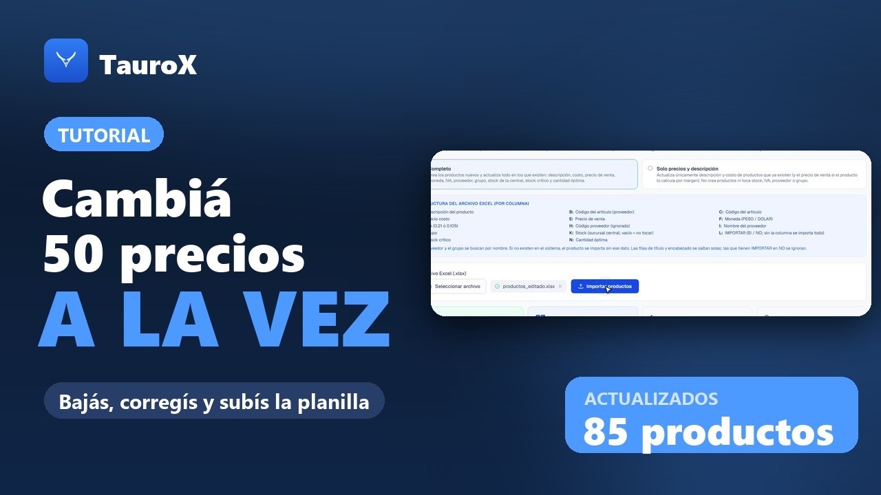 Cómo actualizar cientos de productos con Excel (exportar, corregir e importar)