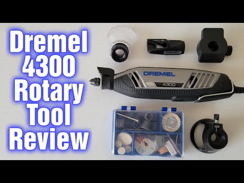 Dremel 4300-9/64 Rotary Tool Kit with Flex Shaft - 9 Attachments & 64 Accessories - Ideal for Engraving, Etching, Sanding, and Polishing video review thumbnail