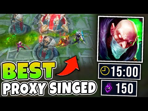 When singed sits in your base taking triple waves around your nexus