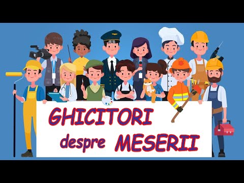 Ghicitori despre meserii | Ghicește meseria! | Meserii îndrăgite de copii | Ghicitori pentru copii