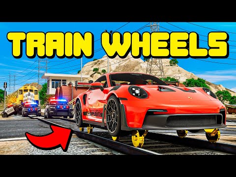 Using A Car With Train Wheels To Lose The Cops In GTA 5 RP