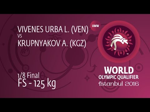 1/8 FS - 125 kg: A. KRUPNYAKOV (KGZ) df. L. VIVENES URBA (VEN), 11-4