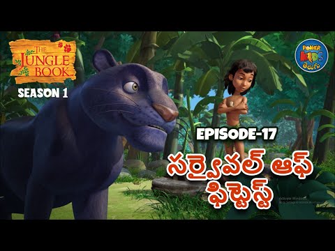 ది జంగిల్ బుక్ - తెలుగు | Episode 17 సర్వైవల్ ఆఫ్ ఫిట్టెస్ట్ | FULL EPISODE | తెలుగులో మోగ్లీ కథ