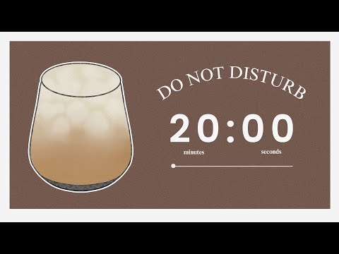 ☕ 1 HOUR STUDY WITH ME (latte) | 20/5 Pomodoro Timer + jazz music for ADHD