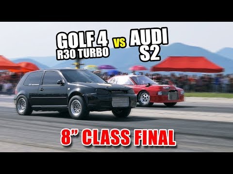 8SEC CLASS FINAL- GOLF4 R30TURBO VS AUDI S2 | Autokinisimag