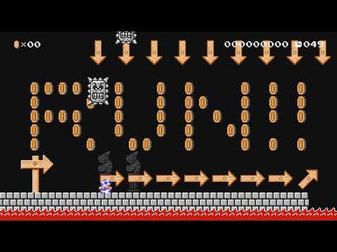 Thwomp's Castle [50s] by USA - Super Mario Maker 2 - No Commentary 1bw