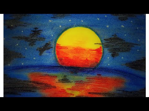 Learn to draw Soft Pastels Night Sky for complete beginners || Sassy Samuka