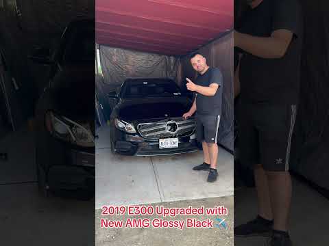 Let see how New AMG Front Grille looks on 2019 E300 #e300 #e350 #grille #bumper #upgrade #nyc #amg